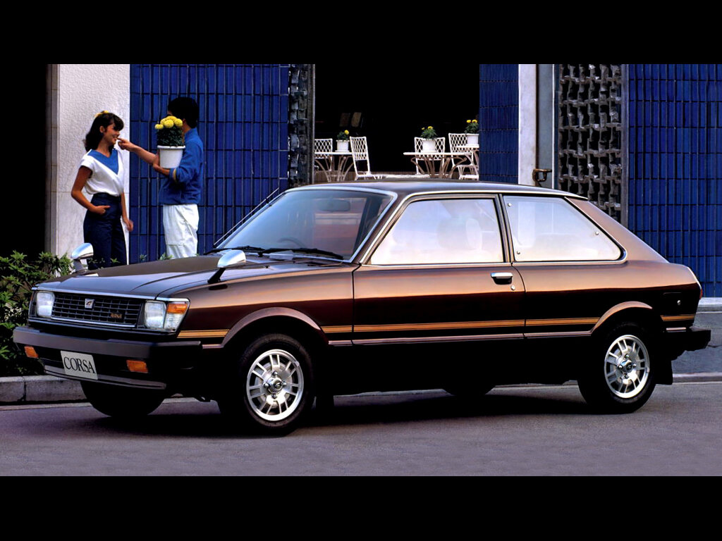 Toyota Corsa (AL11, AL12) 1 поколение, рестайлинг, хэтчбек 3 дв. (08.1980 - 04.1982)
